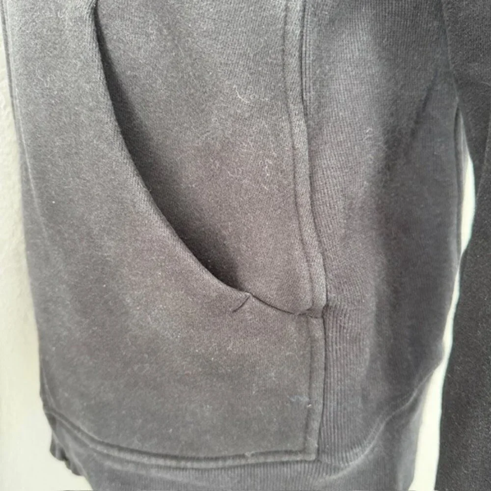 LULULEMON Scuba Full Zip Hoodie Sweatshirt Black Sz 10 - Picture 11 of 14